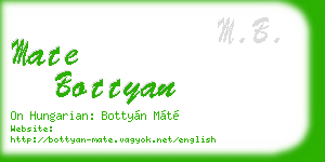 mate bottyan business card